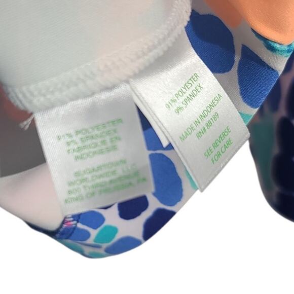 Lilly Pulitzer Sally Scuba Fit & Flare Dress Multi Ocean Jewels Size M - Picture 4 of 5